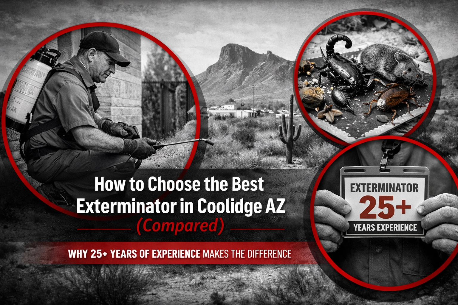 How to Choose the Best Exterminator in Coolidge AZ (Compared): Why 25+ Years of Experience Makes the Difference