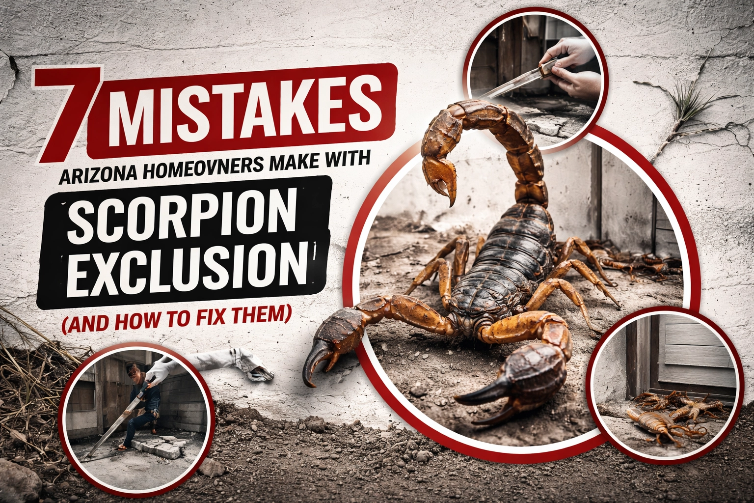 7 Mistakes Arizona Homeowners Make with Scorpion Exclusion (And How to Fix Them)