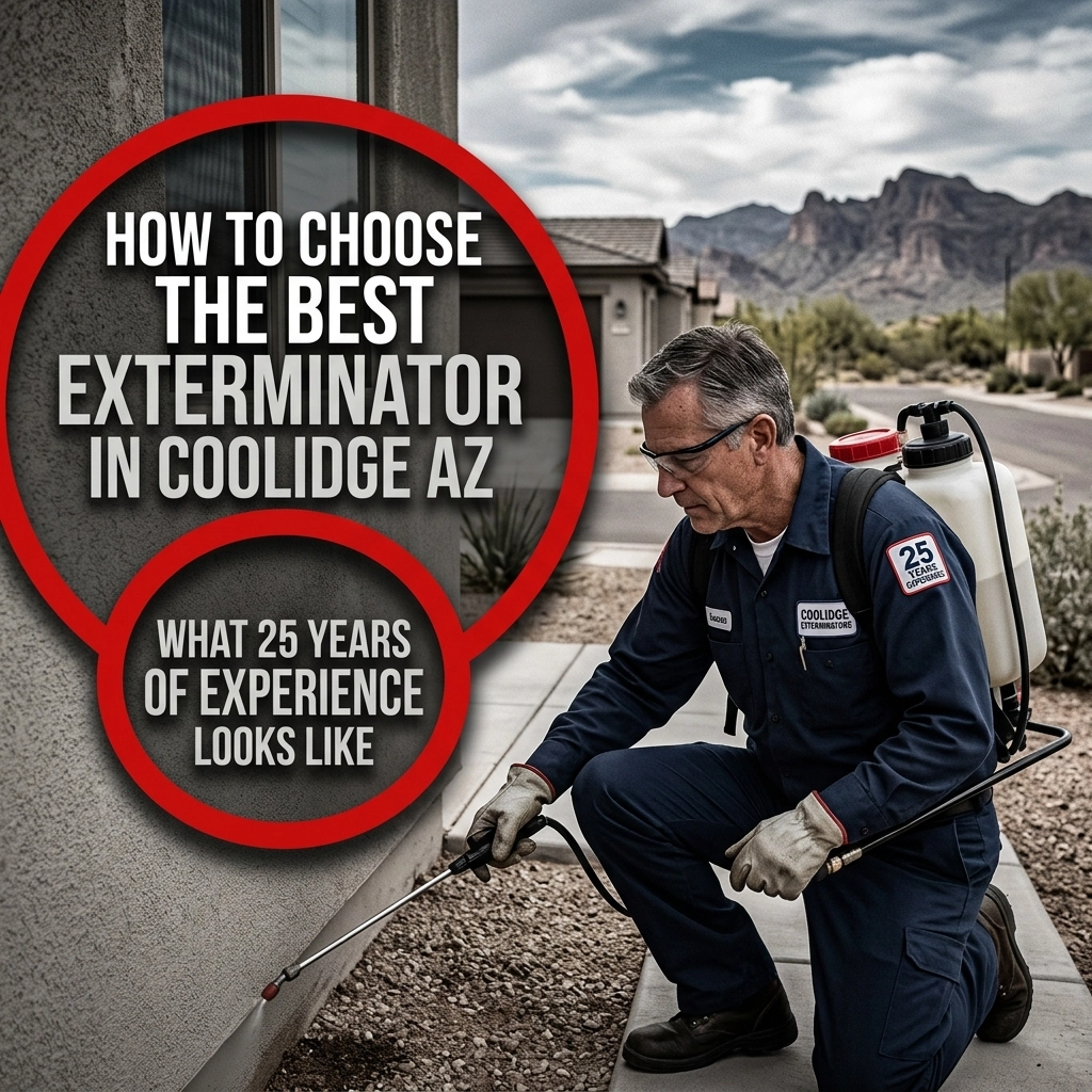 How to Choose the Best Exterminator in Coolidge AZ: What 25 Years of Experience Looks Like