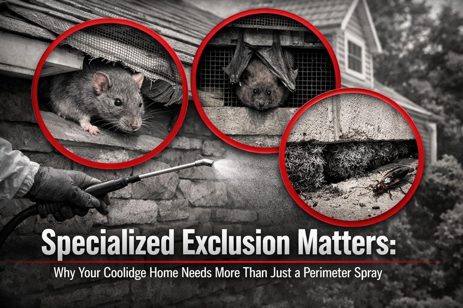 Specialized Exclusion Matters: Why Your Coolidge Home Needs More Than Just a Perimeter Spray