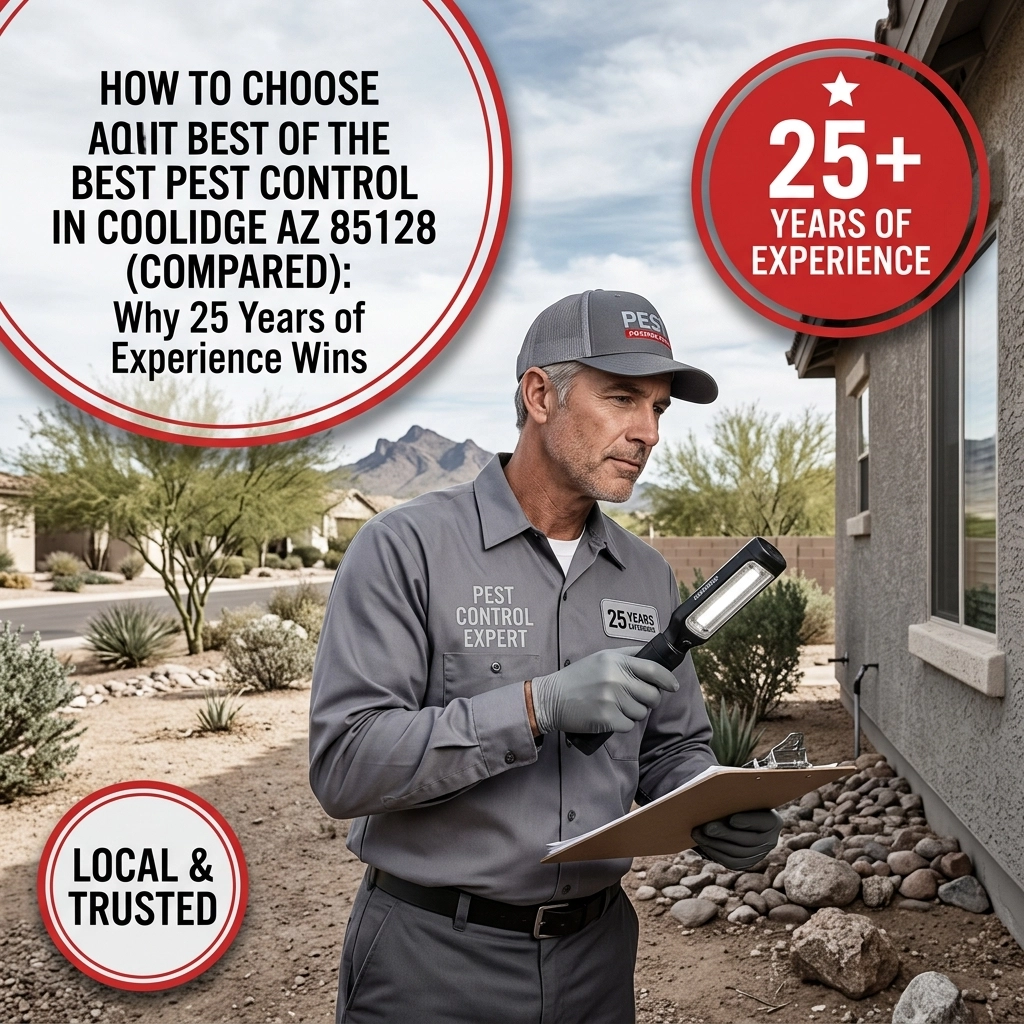 How to Choose the Best Pest Control in Coolidge AZ 85128 (Compared): Why 25 Years of Experience Wins