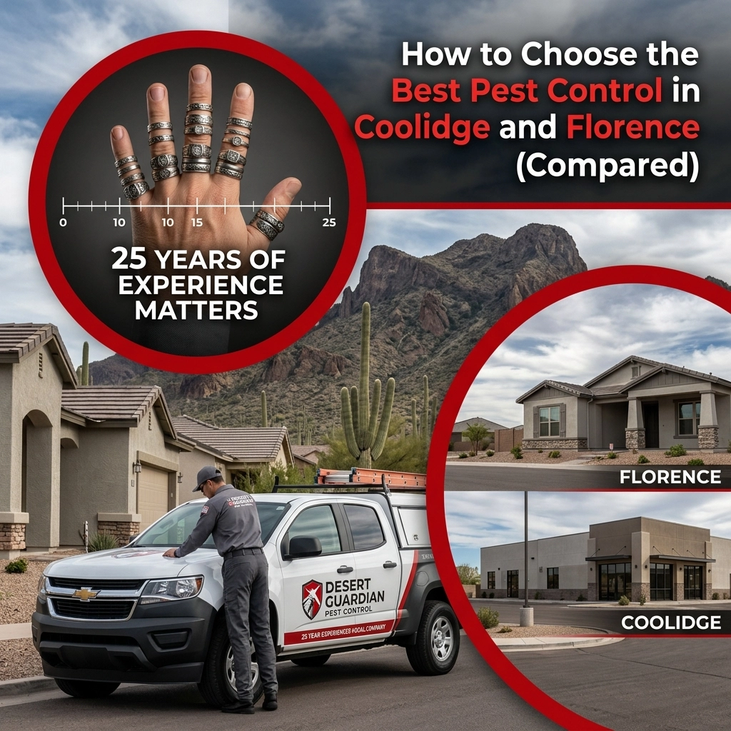 How to Choose the Best Pest Control in Coolidge and Florence (Compared): Why 25 Years of Experience Matters